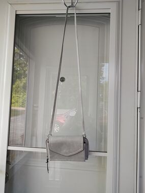 Gray Crossbody Shoulder Bag - Women's Everyday Purse
